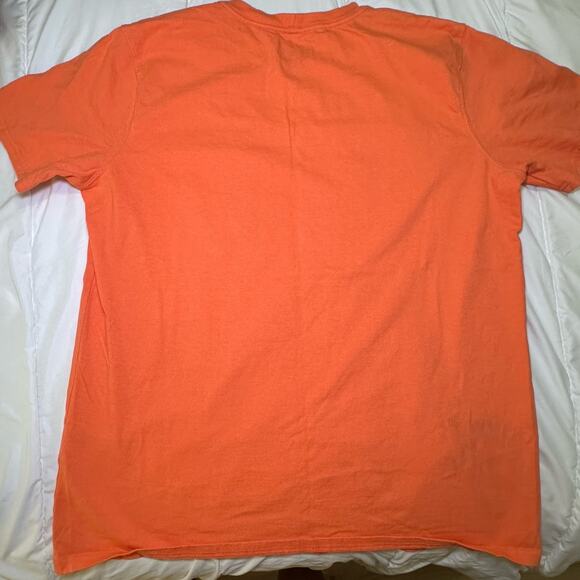 Carhartt Men’s Pocket T-Shirt Size Large L Bright Orange Workwear Tee USA - Picture 6 of 6
